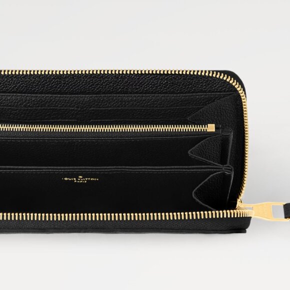 Black Leather Louis Vuitton Zippy Wallet - Picture 4 of 10